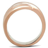 GL209 - IP Rose Gold(Ion Plating) Brass Ring with No Stone - Alamode