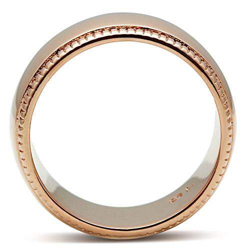 GL213 - IP Rose Gold(Ion Plating) Brass Ring with No Stone - Alamode - Flyclothing LLC
