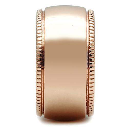 GL213 - IP Rose Gold(Ion Plating) Brass Ring with No Stone - Alamode - Flyclothing LLC