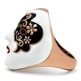 GL246 - IP Rose Gold(Ion Plating) Brass Ring with No Stone - Alamode - Flyclothing LLC