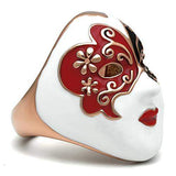 GL246 - IP Rose Gold(Ion Plating) Brass Ring with No Stone - Alamode - Flyclothing LLC