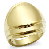 GL286 - IP Gold(Ion Plating) Brass Ring with No Stone - Alamode - Flyclothing LLC
