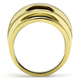 GL286 - IP Gold(Ion Plating) Brass Ring with No Stone - Alamode - Flyclothing LLC