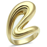 GL290 - IP Gold(Ion Plating) Brass Ring with No Stone - Alamode - Flyclothing LLC