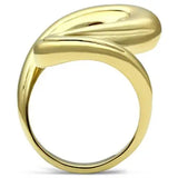 GL290 - IP Gold(Ion Plating) Brass Ring with No Stone - Alamode - Flyclothing LLC