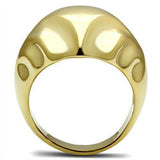 GL327 - IP Gold(Ion Plating) Brass Ring with No Stone - Alamode - Flyclothing LLC