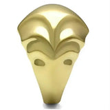 GL327 - IP Gold(Ion Plating) Brass Ring with No Stone - Alamode - Flyclothing LLC