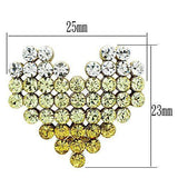 GL333 - IP Gold(Ion Plating) Brass Earrings with Top Grade Crystal in Multi Color - Alamode - Flyclothing LLC
