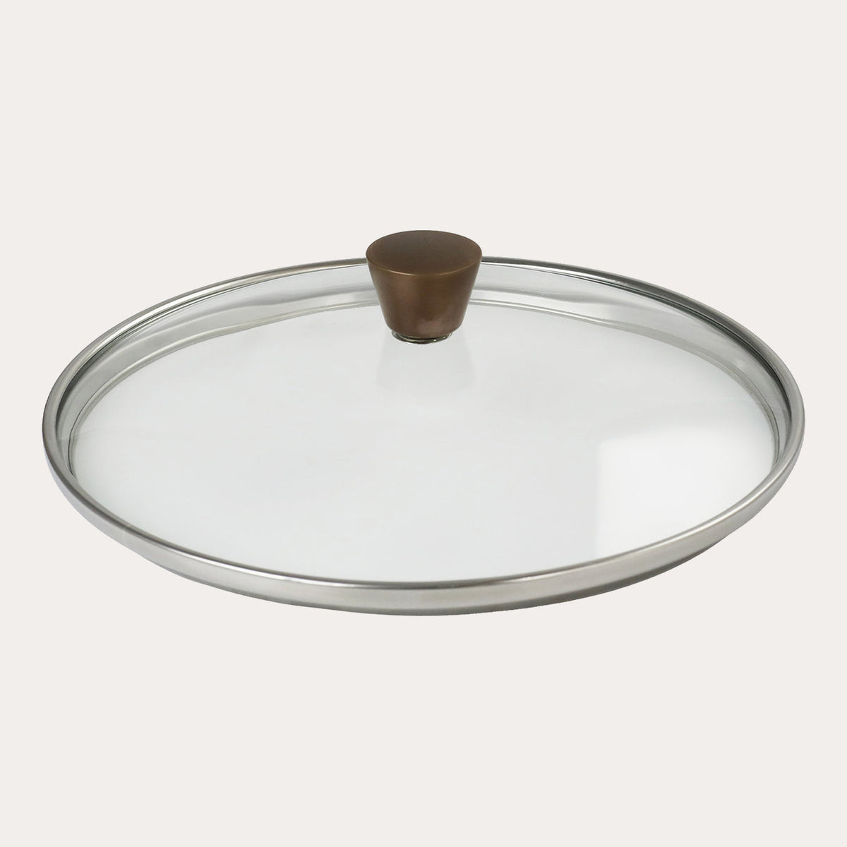 Glass lid with Antique Brass Button - CRISTEL USA - Flyclothing LLC