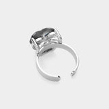 Glitter Leopard Pattern Heart Stone Adjustable Ring - Madeline Love - Flyclothing LLC