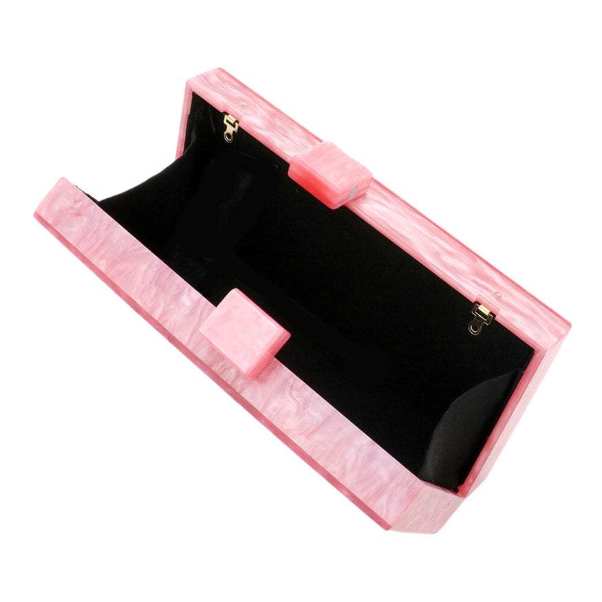 Glittered Evil Eye Celluloid Acetate Clutch Crossbody Bag - Madeline Love - Flyclothing LLC