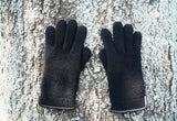 tittimitti® 100% Virgin Wool Unisex Gloves with Genuine Leather Trim