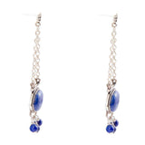 Go West Blue Lapis and Sterling Silver Drop Earrings - Barse Jewelry