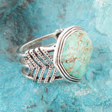 Go West Blue Turquoise and Sterling Silver Ring - Barse Jewelry