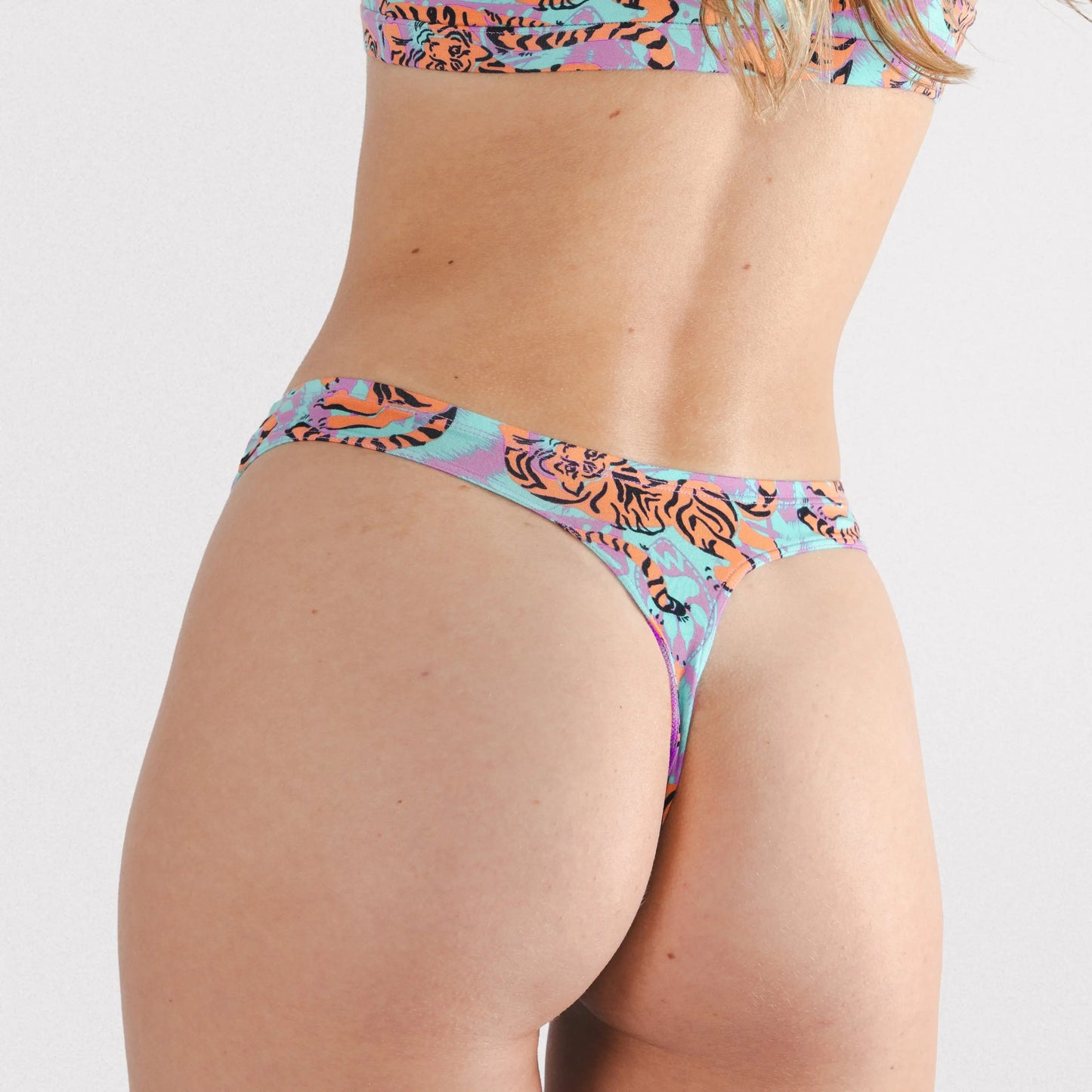 The Go Get 'Em | Abstract Tigers MicroModal Thong - Shinesty - Flyclothing LLC