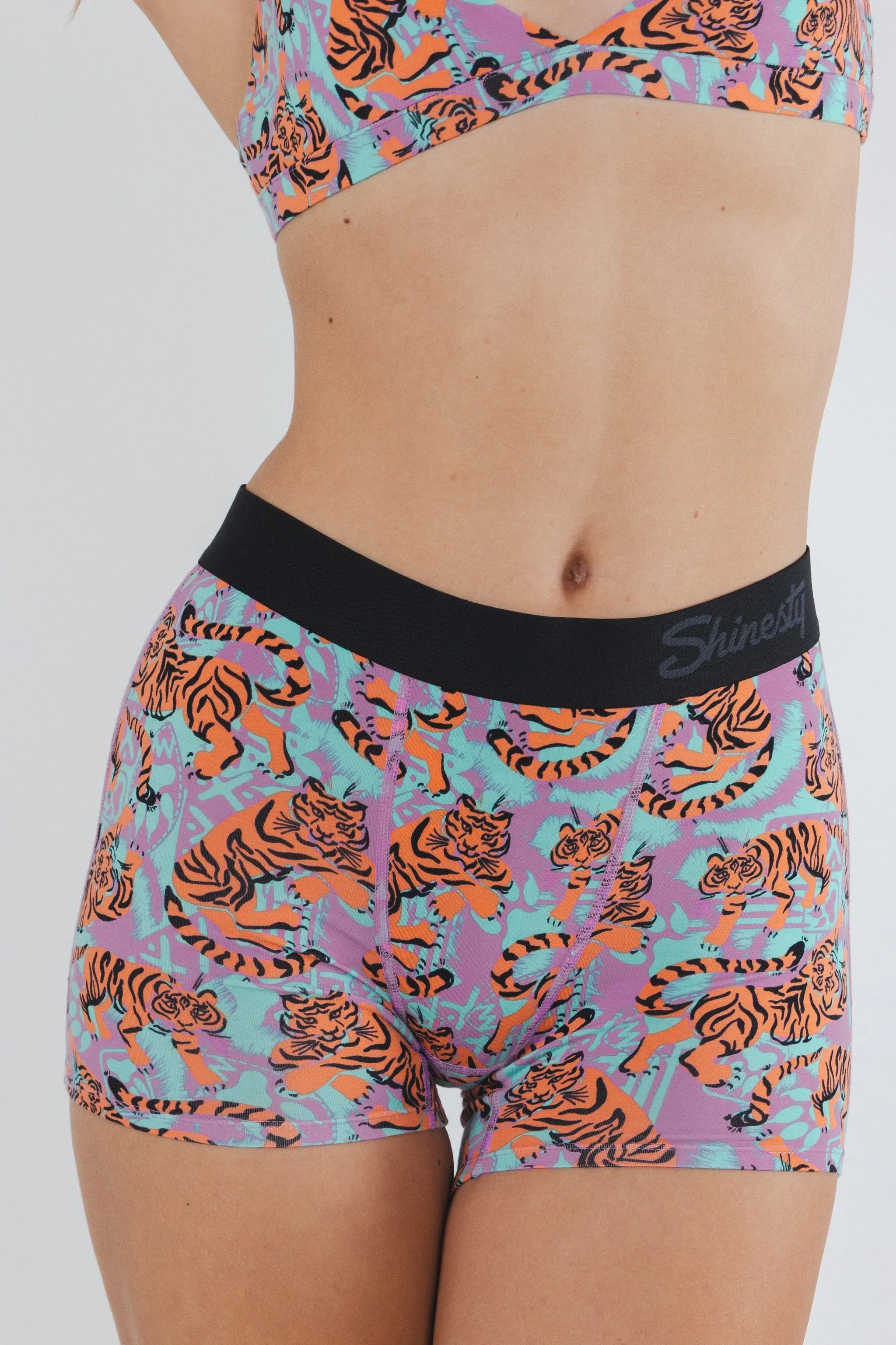 The Go Get 'Em | Abstract Tigers Women’s Boxers - Shinesty - Flyclothing LLC