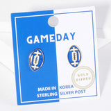 Gold Dipped GAMEDAY Football Stud Earrings - Madeline Love - Flyclothing LLC