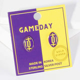 Gold Dipped GAMEDAY Football Stud Earrings - Madeline Love - Flyclothing LLC