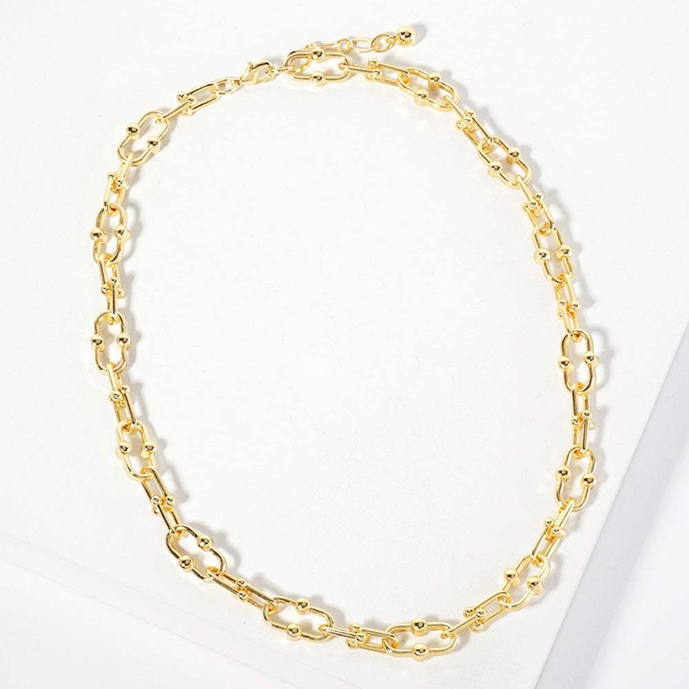 Gold Dipped Industrial Chain Necklace - Madeline Love - Flyclothing LLC