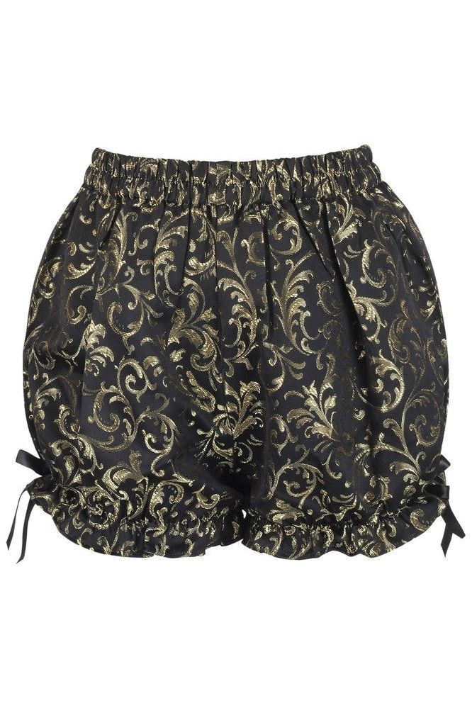 Daisy Corsets Gold/Black Brocade Bloomers - Daisy Corsets