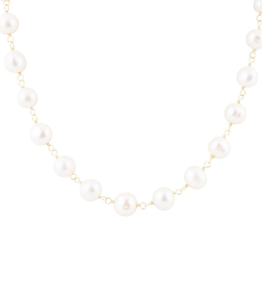 Golden Chain and White Pearl Necklaces - Barse Jewelry - Flyclothing LLC