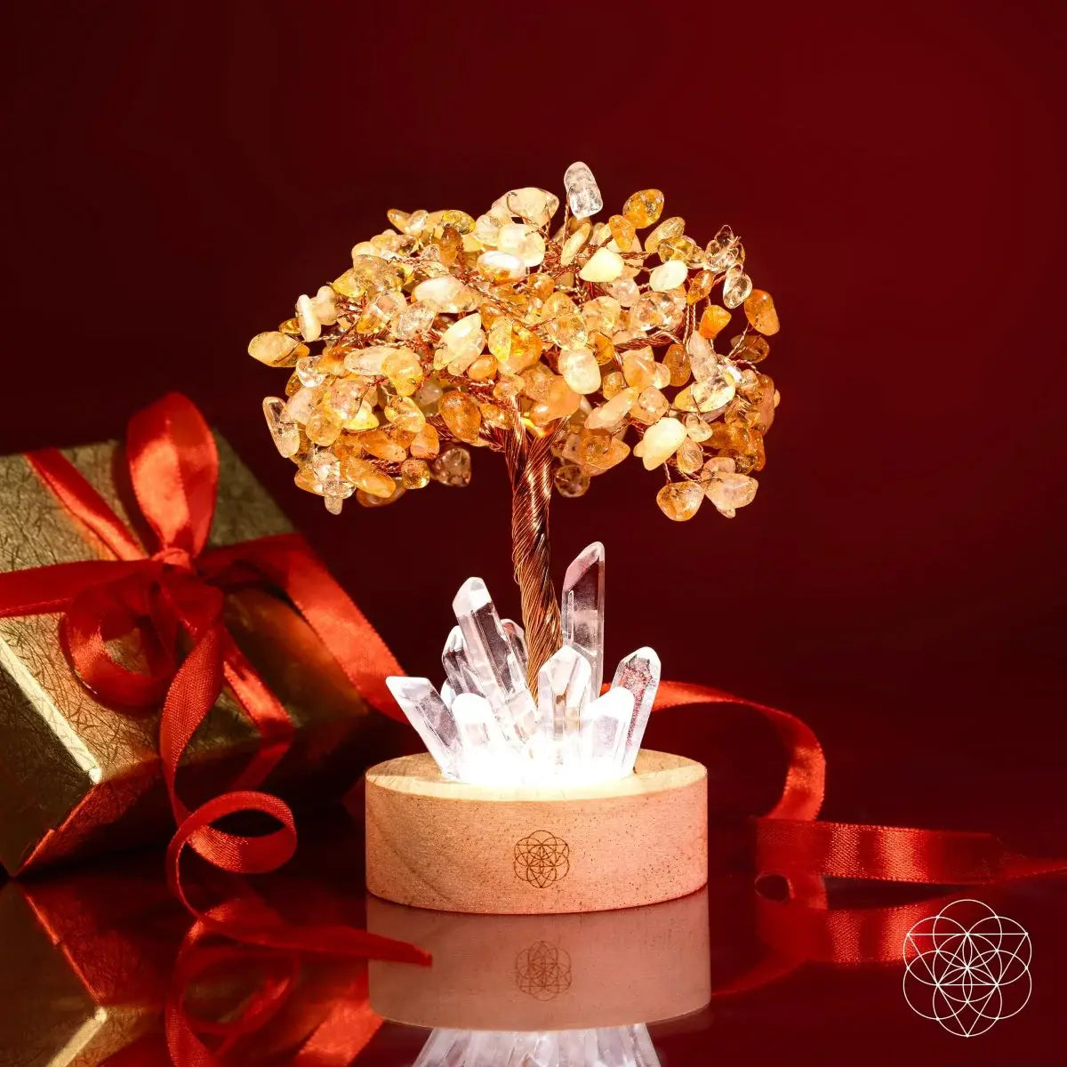 Golden Lamp of Wealth - Citrine Tree - Conscious Items - Flyclothing LLC