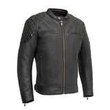 Grand Prix - Men's Leather Motorcycle Jacket - First Manufacturing Company - Flyclothing LLC