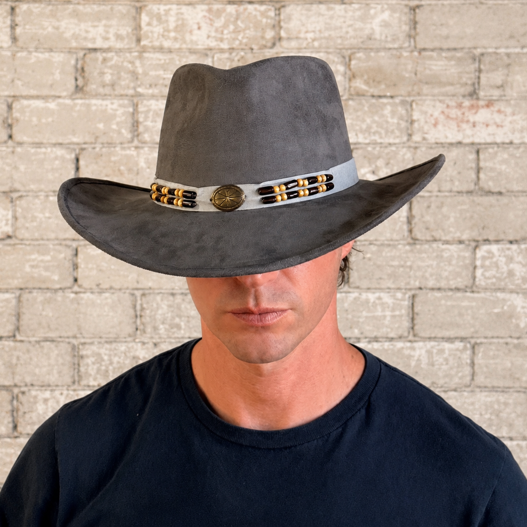 Rockmount Ranch Wear Suede Canyon Western Hat in Gray - Rockmount Clothing - Flyclothing LLC