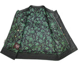 Upside Men's Club Style Leather Vest - First Manufacturing Company - Flyclothing LLC