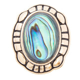 Green Abalone Golden Statement Ring - Barse Jewelry