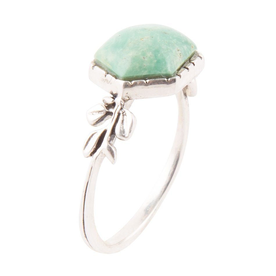 Laurel Turquoise and Sterling Ring - Barse Jewelry