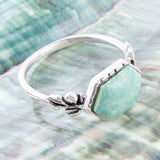 Laurel Turquoise and Sterling Ring - Barse Jewelry