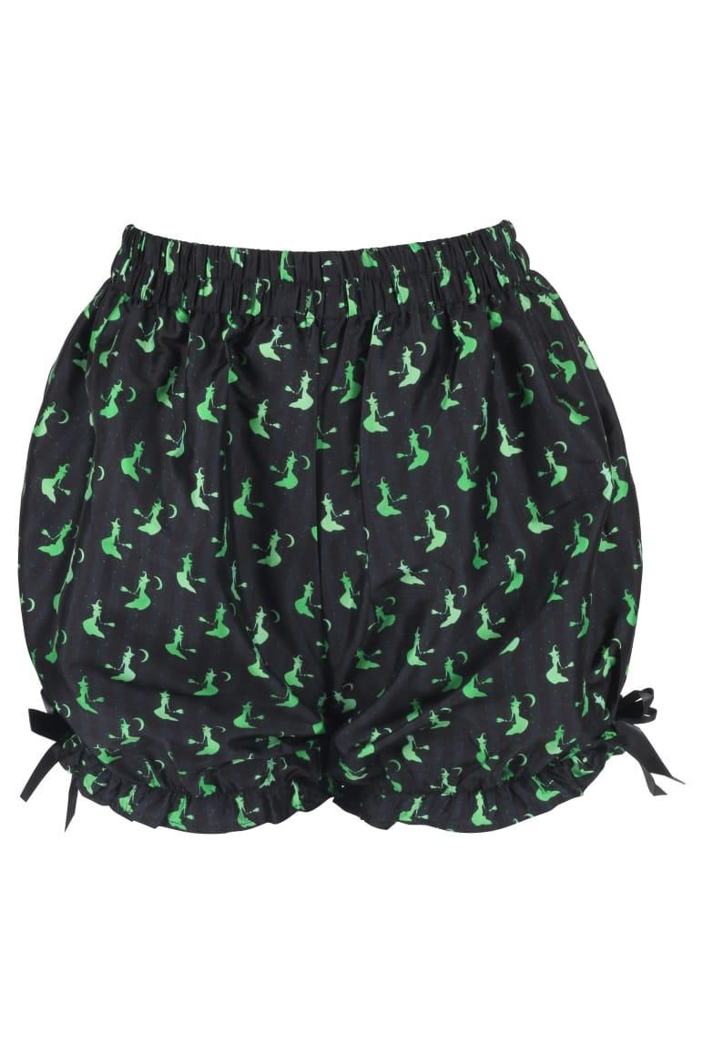 Daisy Corsets LIMITED EDITION Green Witches Crepe Bloomers - Daisy Corsets