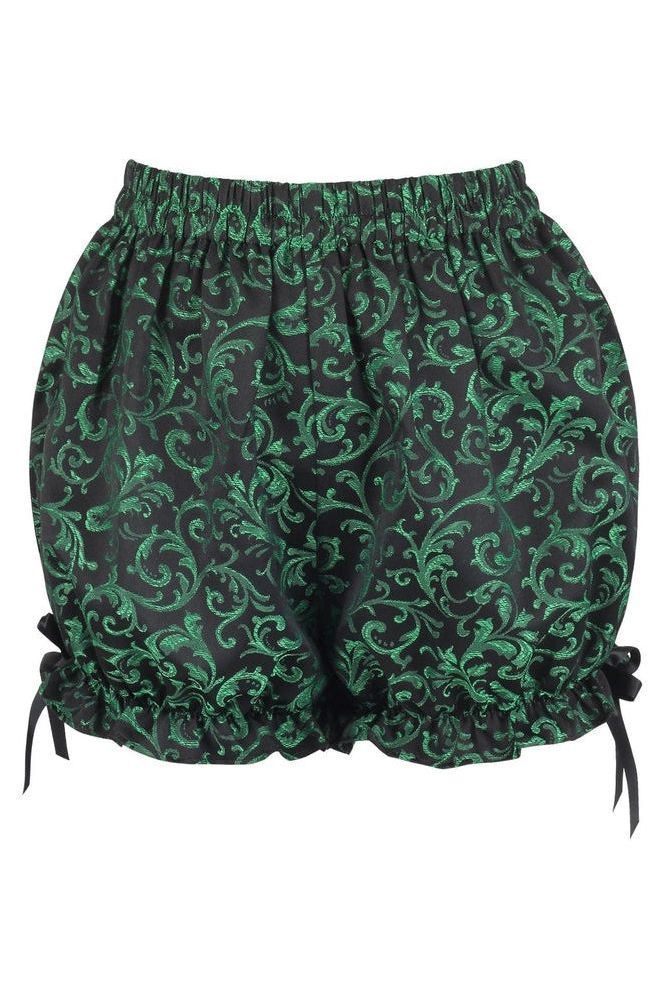 Daisy Corsets Green/Black Brocade Bloomers - Daisy Corsets