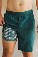 The Green Way | Green Deck Stripe Ball Hammock® 9 Inch Athletic Shorts - Shinesty - Flyclothing LLC