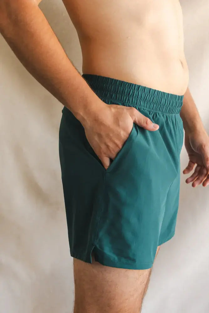 The Green Way | Green Deck Stripe Ball Hammock® 5 Inch Athletic Shorts - Shinesty - Flyclothing LLC