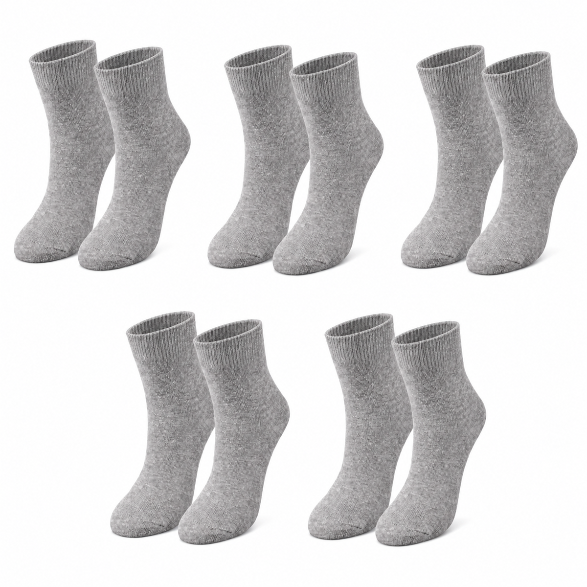 tittimitti® Kids’ 98% Organic Cotton Crew Socks 5-Pack – Ages 1–12, School Socks - tittimitti - Flyclothing LLC