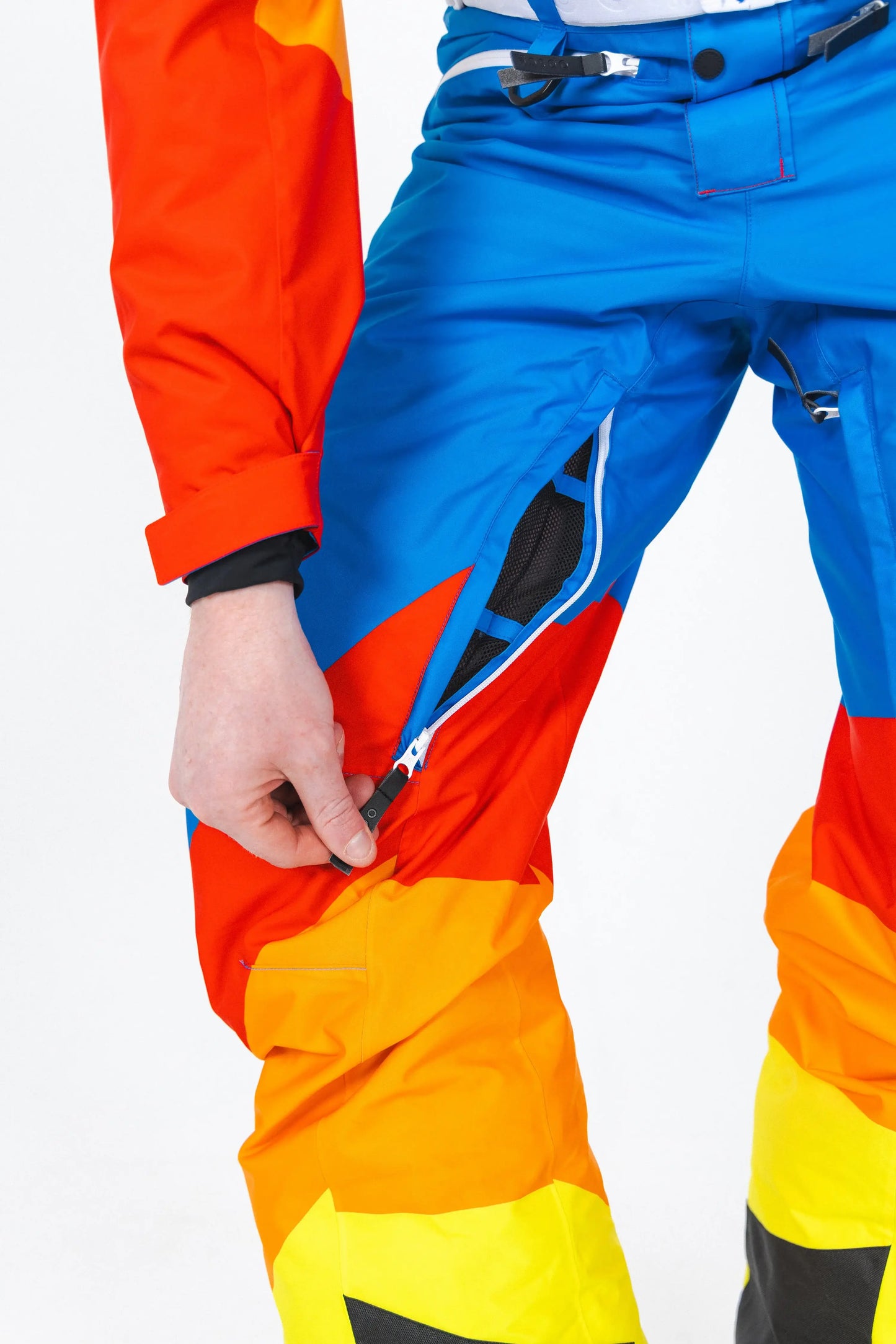 The Groovy Gondola | Orange Retro Swirl One Piece Ski Suit - Shinesty - Flyclothing LLC