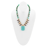 Grotto Blue Turquoise Statement Necklace - Barse Jewelry