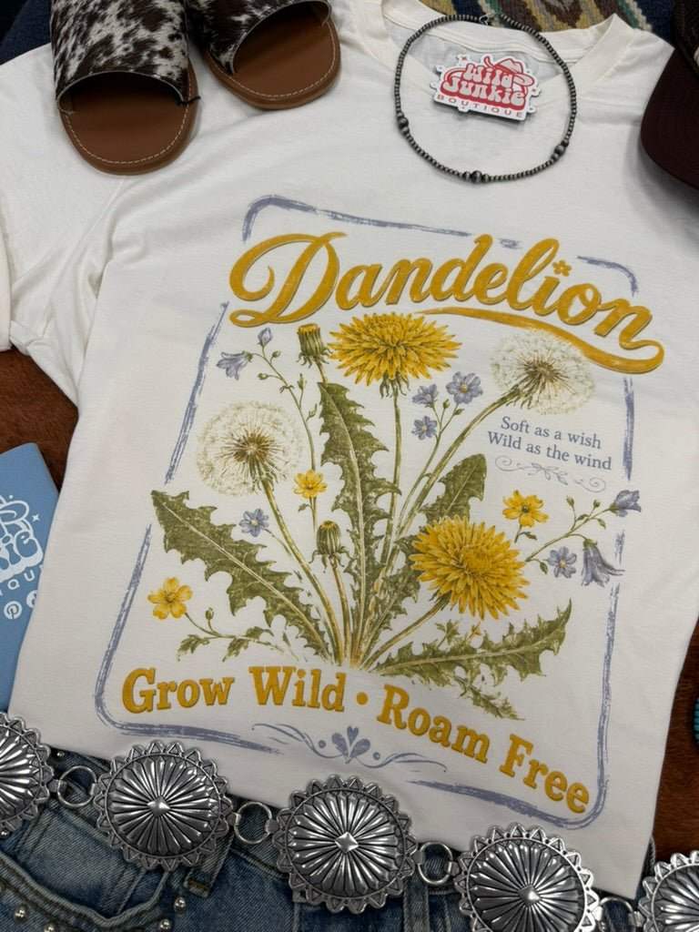 Grow Wild Dandelion Graphic Tee - Wild Junkie - Flyclothing LLC