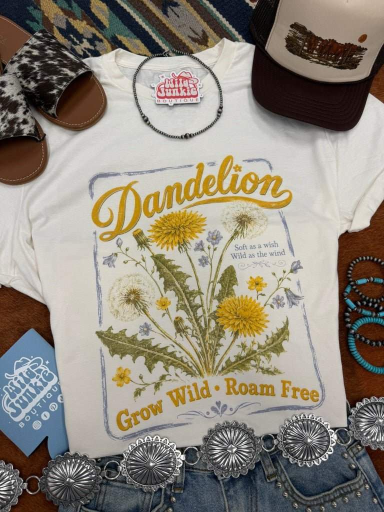 Grow Wild Dandelion Graphic Tee - Wild Junkie - Flyclothing LLC