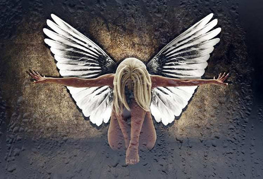 Black Market Art Company Grunge Angel II Print - Black Market Art Company - Flyclothing LLC