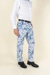 The Gilded Lily | Crosshatch Lilies Suit Pants - Shinesty - Flyclothing LLC