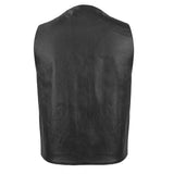 Gun Runner Men's Motorcycle Western Style Leather Vest - First Manufacturing Company - Flyclothing LLC