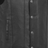 Gun Runner Men's Motorcycle Western Style Leather Vest - First Manufacturing Company - Flyclothing LLC