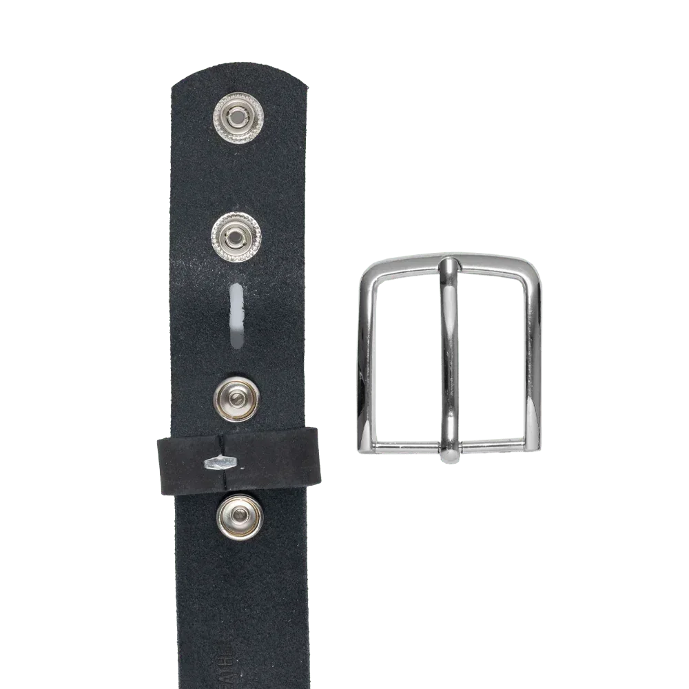 Gunmetal Nubuck Belt - First Manufacturing Company - Flyclothing LLC