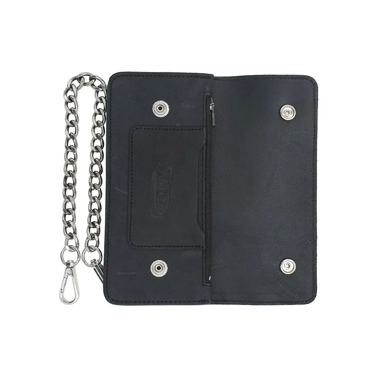 LARGE TRUCKER - Vegetable Tanned Leather Wallet - First Manufacturing Company - Flyclothing LLC