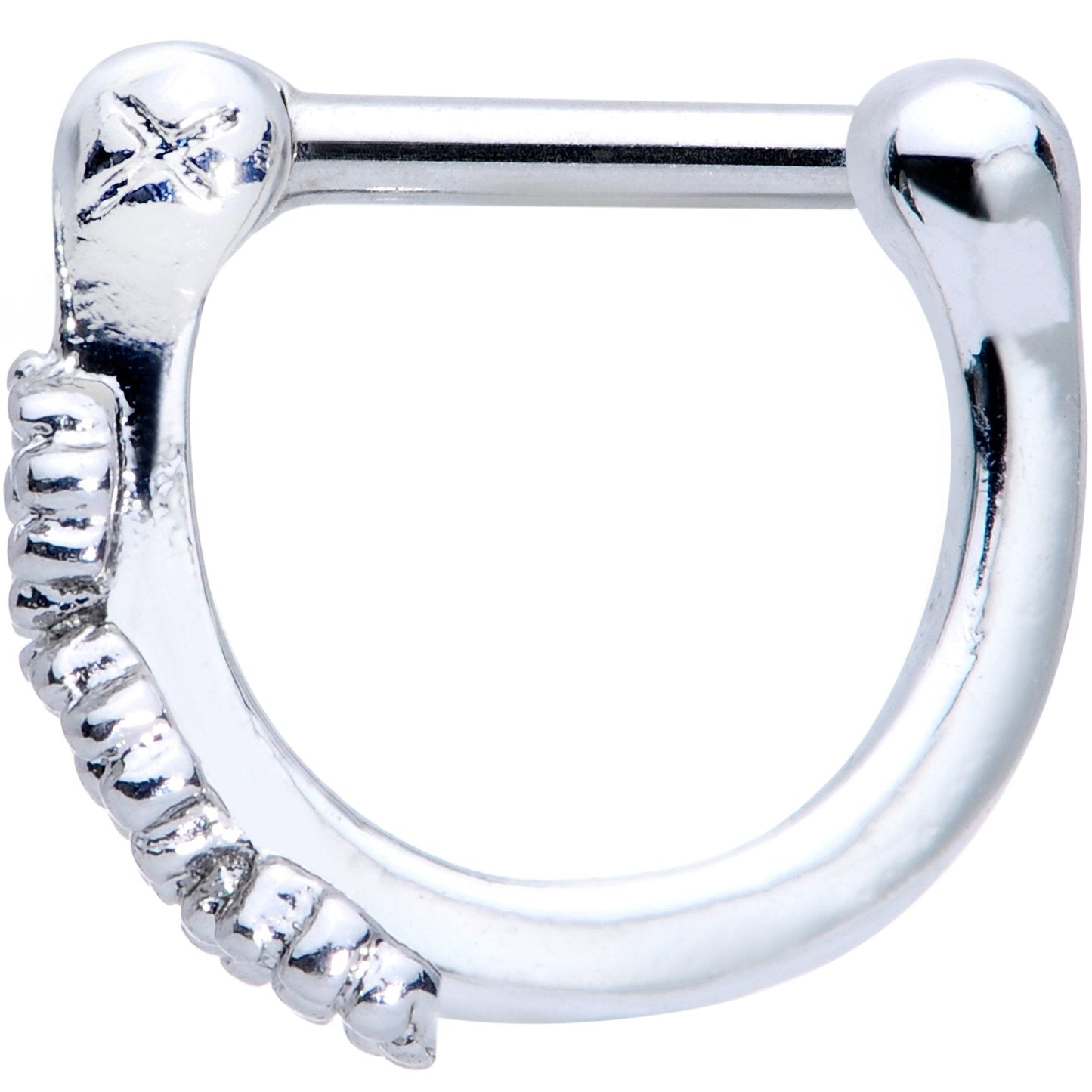 16G 1/4 Daisy Chain Flower Hinged Cartilage Clicker - BodyCandy - Flyclothing LLC