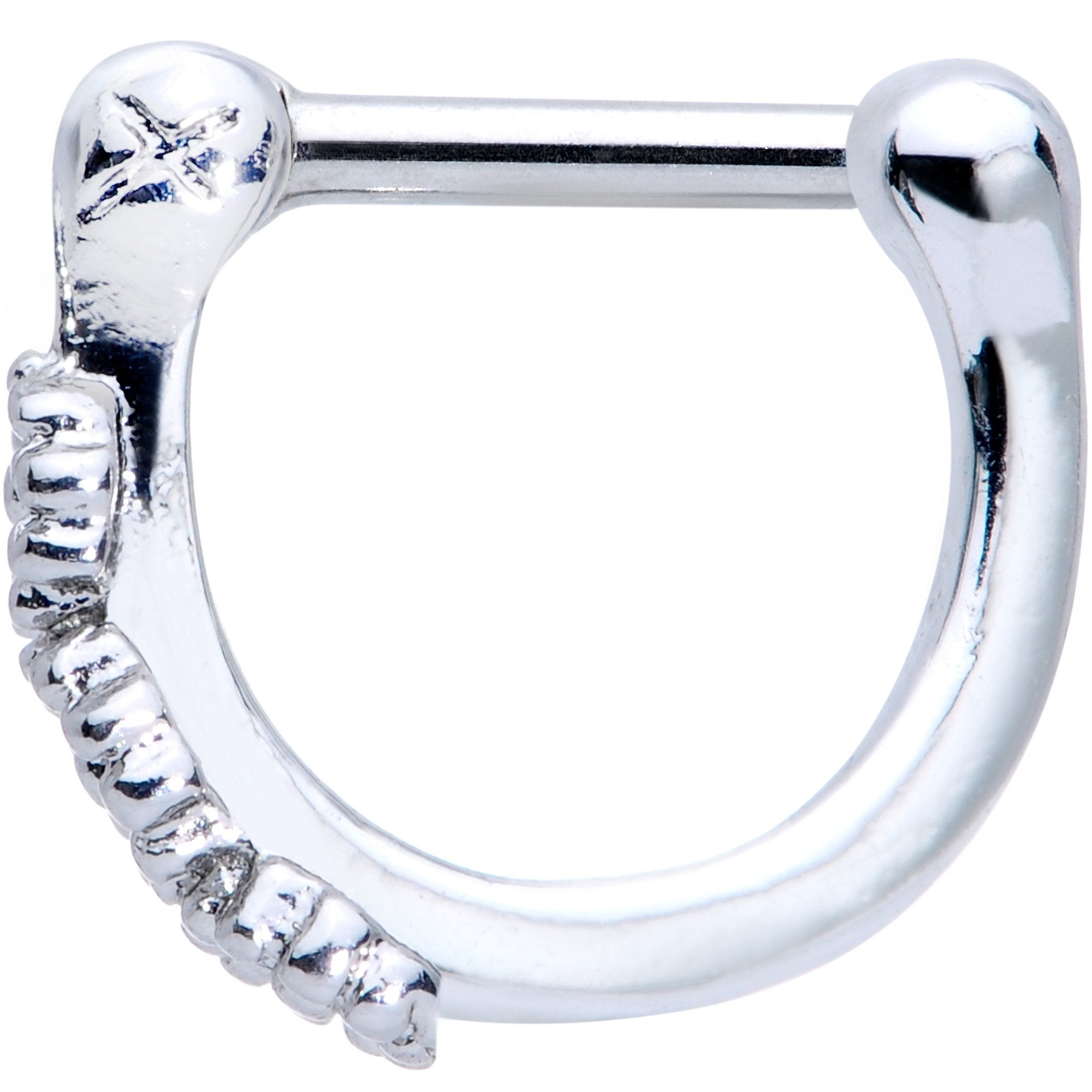 16G 1/4 Daisy Chain Flower Hinged Cartilage Clicker - BodyCandy - Flyclothing LLC