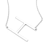 H Monogram Metal Pendant Necklace - Madeline Love - Flyclothing LLC